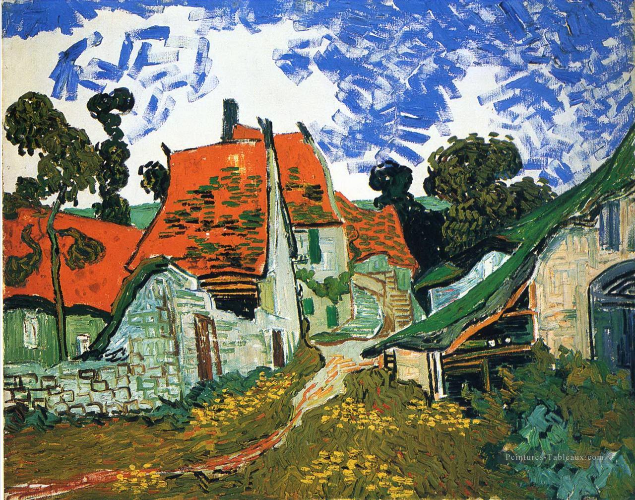 Rue à Auvers sur Oise Vincent van Gogh Peintures à l'huile